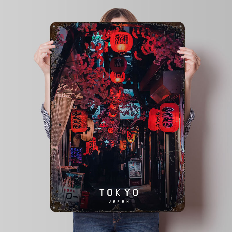 Retro Gaming Tokyo - Tokyo Gedrukte Posters Aanpasbare Wall Art