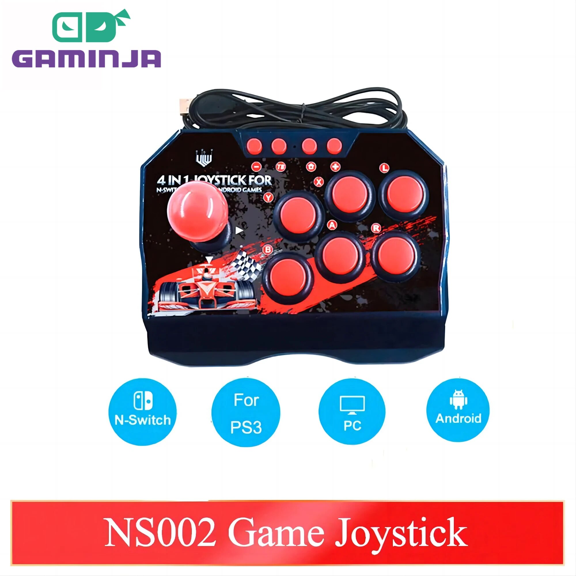 Retro Gaming Theme - GAMINJA NS002 4 In 1 Retro