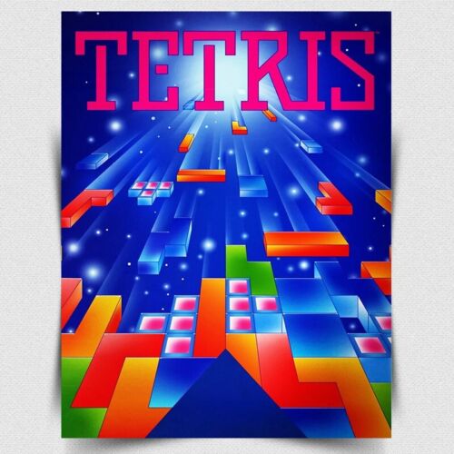 Game Retro Gaming - TETRIS METALEN TEKEN PLAQUE - Retro