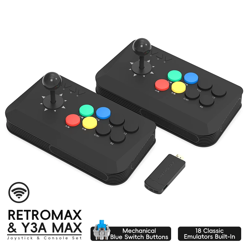 Retro Gaming Game Stick - Draadloze Y3A Max Arcade Stick Fight