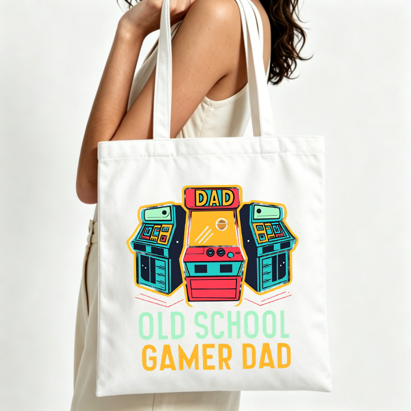 Retro Gaming Shops - Dames canvas draagtas met retro gaming-machineprint