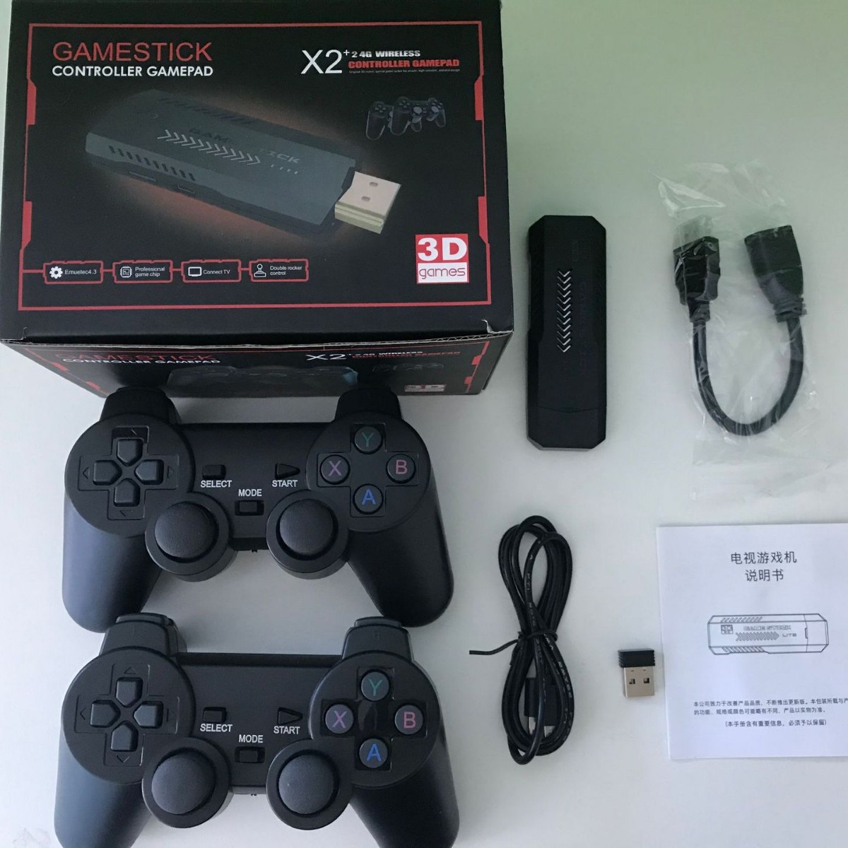Retro Gaming Game Stick - X2 Retro Videogame Console 2.4G Draadloze