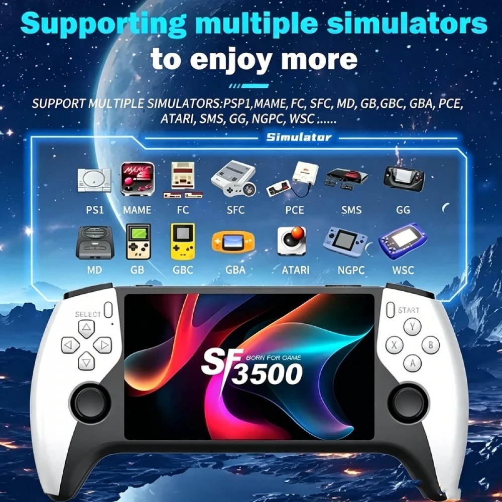 Retro Gaming Expo - SF3500 5 inch Handheld Game Console