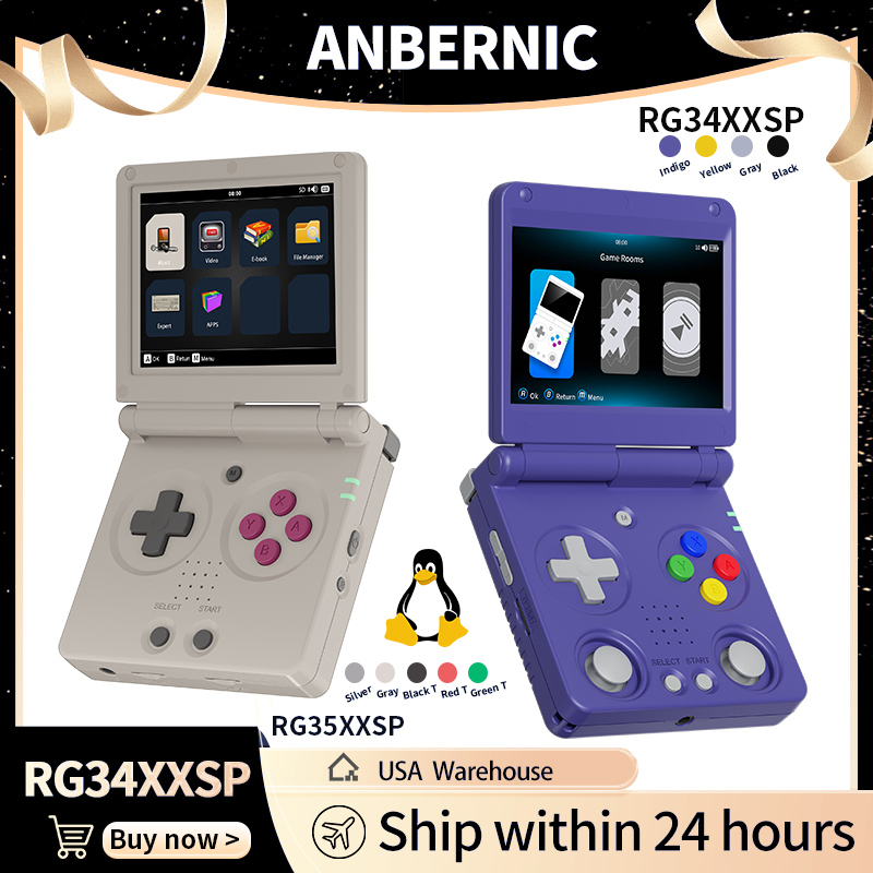 Anbernic RG34XXSP RG35XXSP Fli - Retro Gaming Theme recensie en prijs