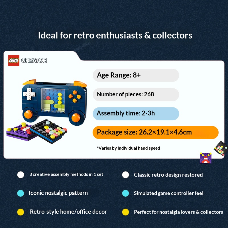 LEGO Creator 3-in-1 Bouwstenen - Retro Gaming Expo recensie en prijs