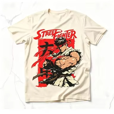 Heren T-shirt Street Fighter R - Retro Gaming Shops recensie en prijs