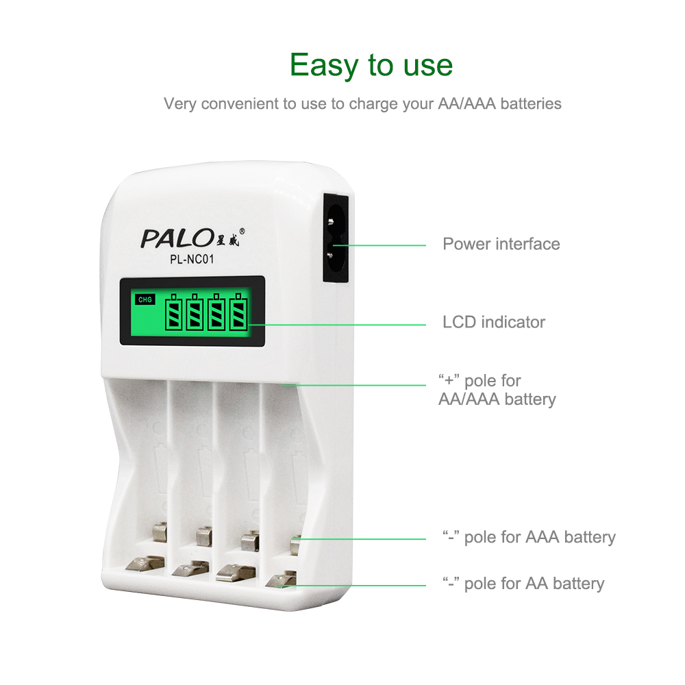 PALO 1,2 V batterijlader 4 slo - Rechargeable Battery Aa recensie en prijs