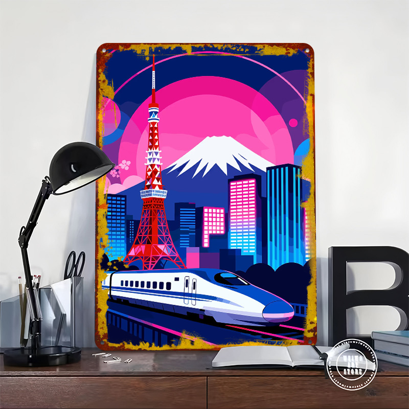 Tokyo Cityscape met Bullet Tra - Retro Gaming Tokyo recensie en prijs