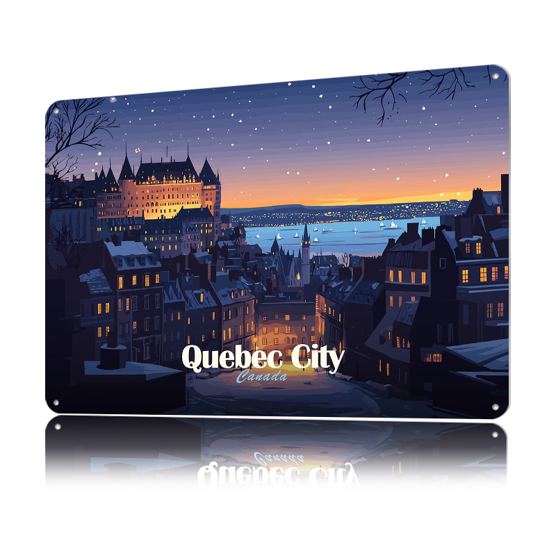 Quebec City 's nachts gedrukte - Retro Gaming Quebec recensie en prijs
