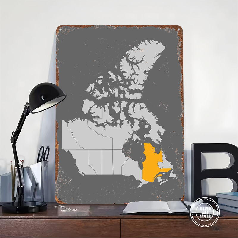 Kaart van Canada met Quebec in - Retro Gaming Quebec recensie en prijs
