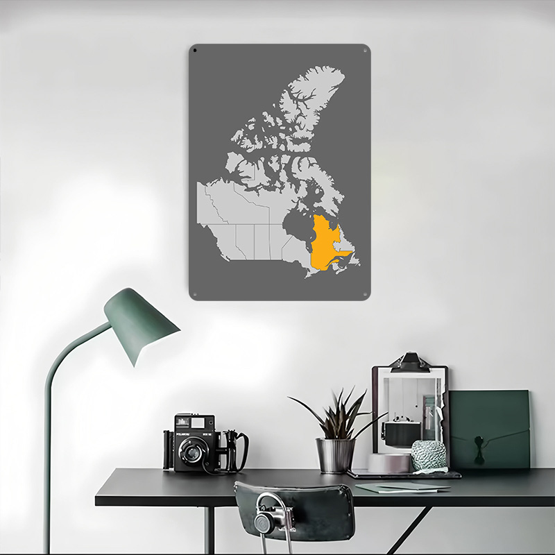 Kaart van Canada met Quebec in - Retro Gaming Quebec recensie en prijs
