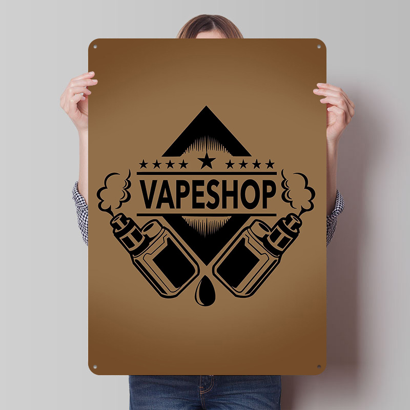 Vape Shop Logo Blik Posters Aa - Retro Gaming Shops recensie en prijs