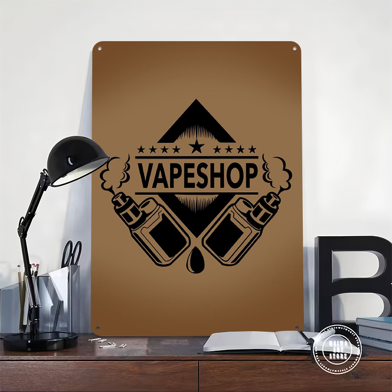 Vape Shop Logo Blik Posters Aa - Retro Gaming Shops recensie en prijs