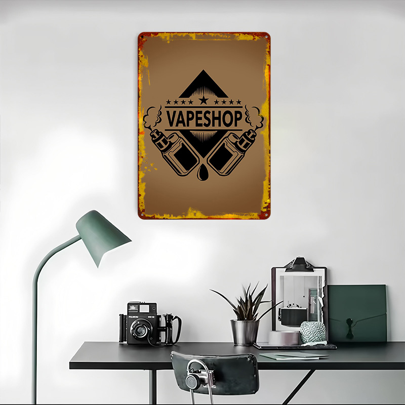 Vape Shop Logo Blik Posters Aa - Retro Gaming Shops recensie en prijs