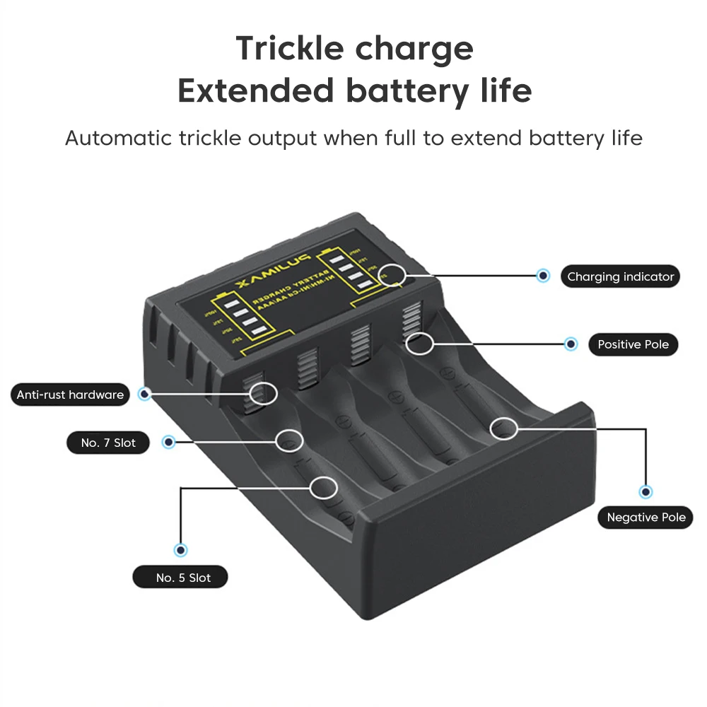 AA/AAA-batterijlader 4 slots I - Rechargeable Battery Aa recensie en prijs
