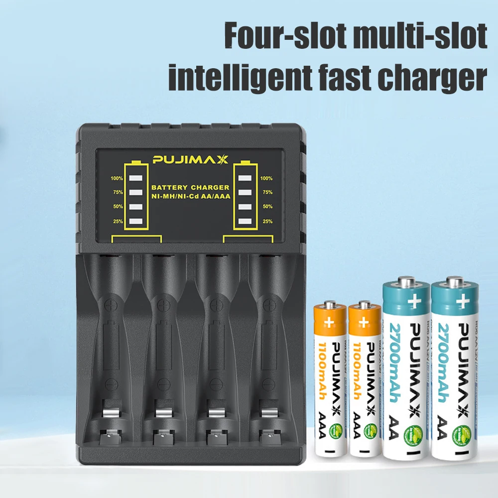 AA/AAA-batterijlader 4 slots I - Rechargeable Battery Aa recensie en prijs