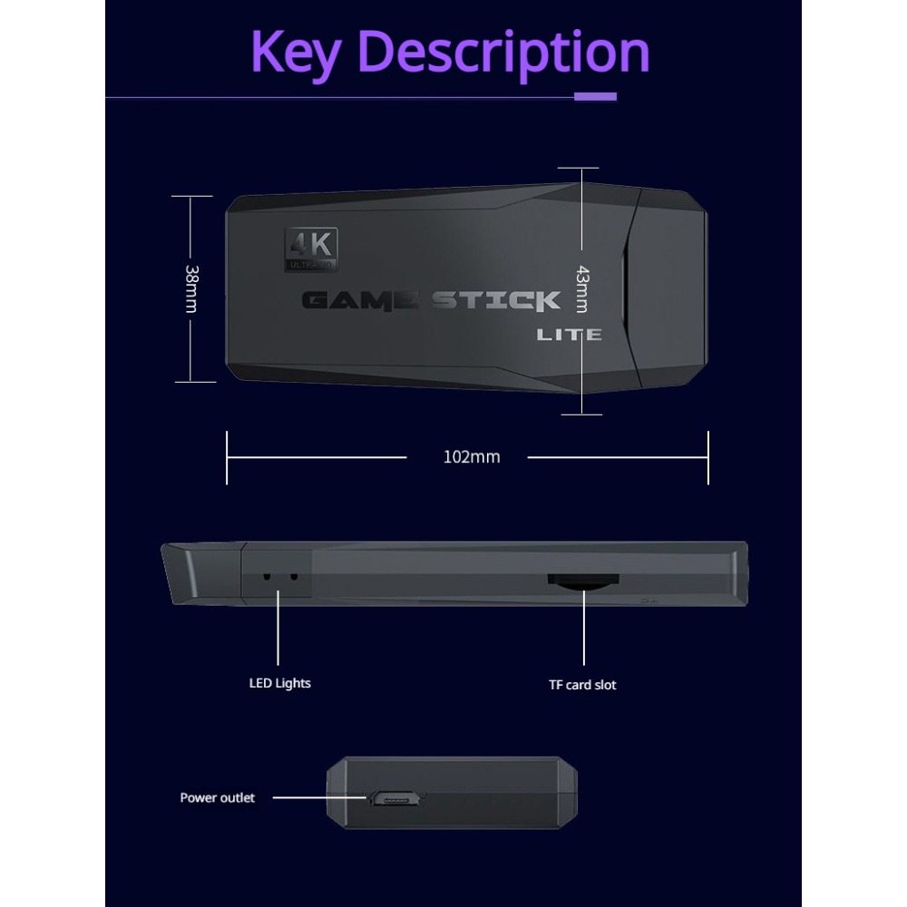 Draagbare 4K Retro Game Stick  - Retro Gaming Qss recensie en prijs