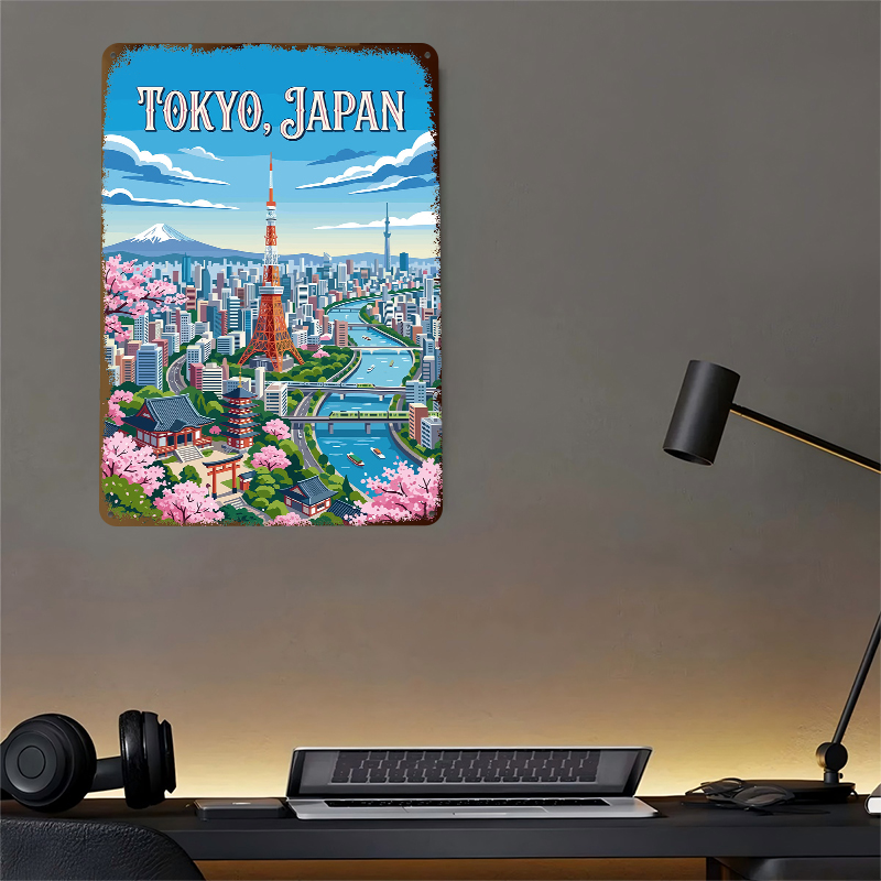 Tokyo stadsgezicht met kersenb - Retro Gaming Tokyo recensie en prijs