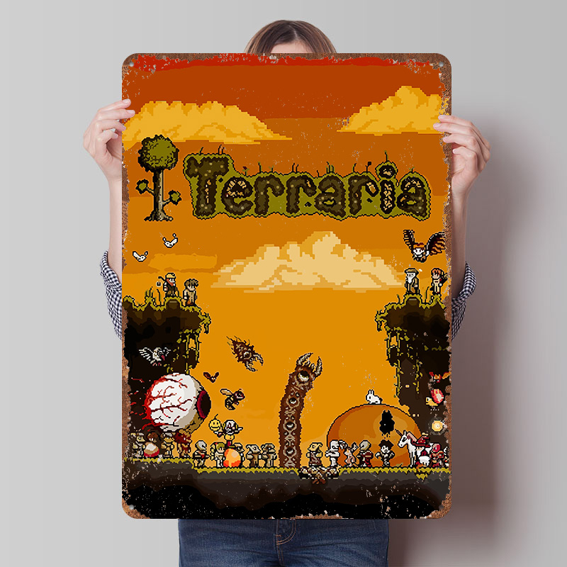 Terraria Pixel Art Game Geprin - Retro Gaming At recensie en prijs