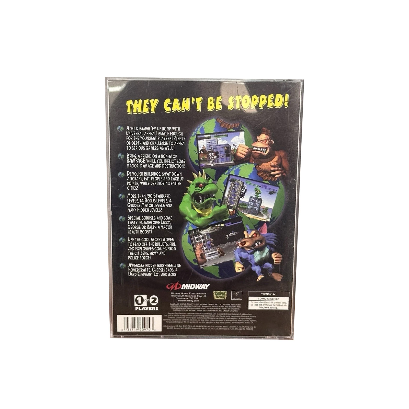 Saturn Copy Disc Game Rampage  - Retro Gaming Console recensie en prijs
