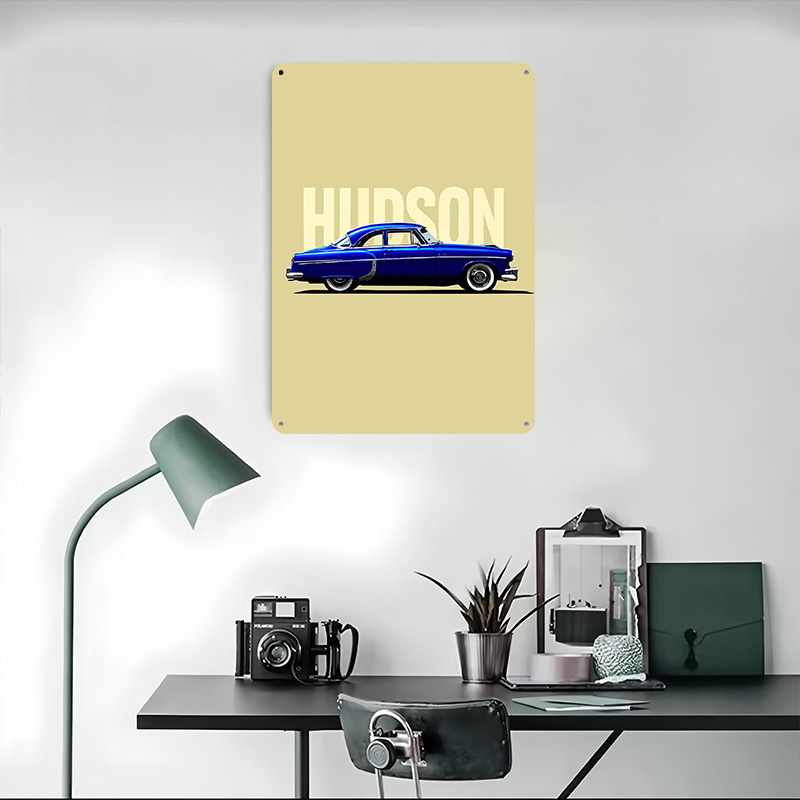 Blauwe Hudson Klassieke Auto T - Retro Gaming At recensie en prijs