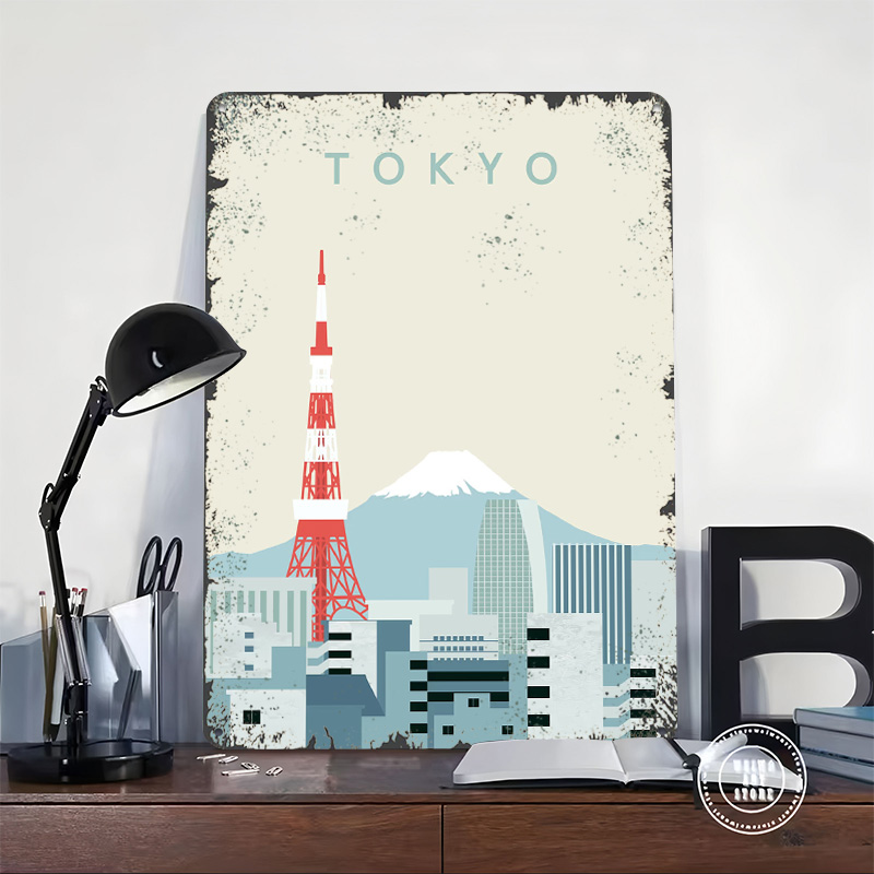 Tokyo Poster Retro 3D Geprint  - Retro Gaming Tokyo recensie en prijs