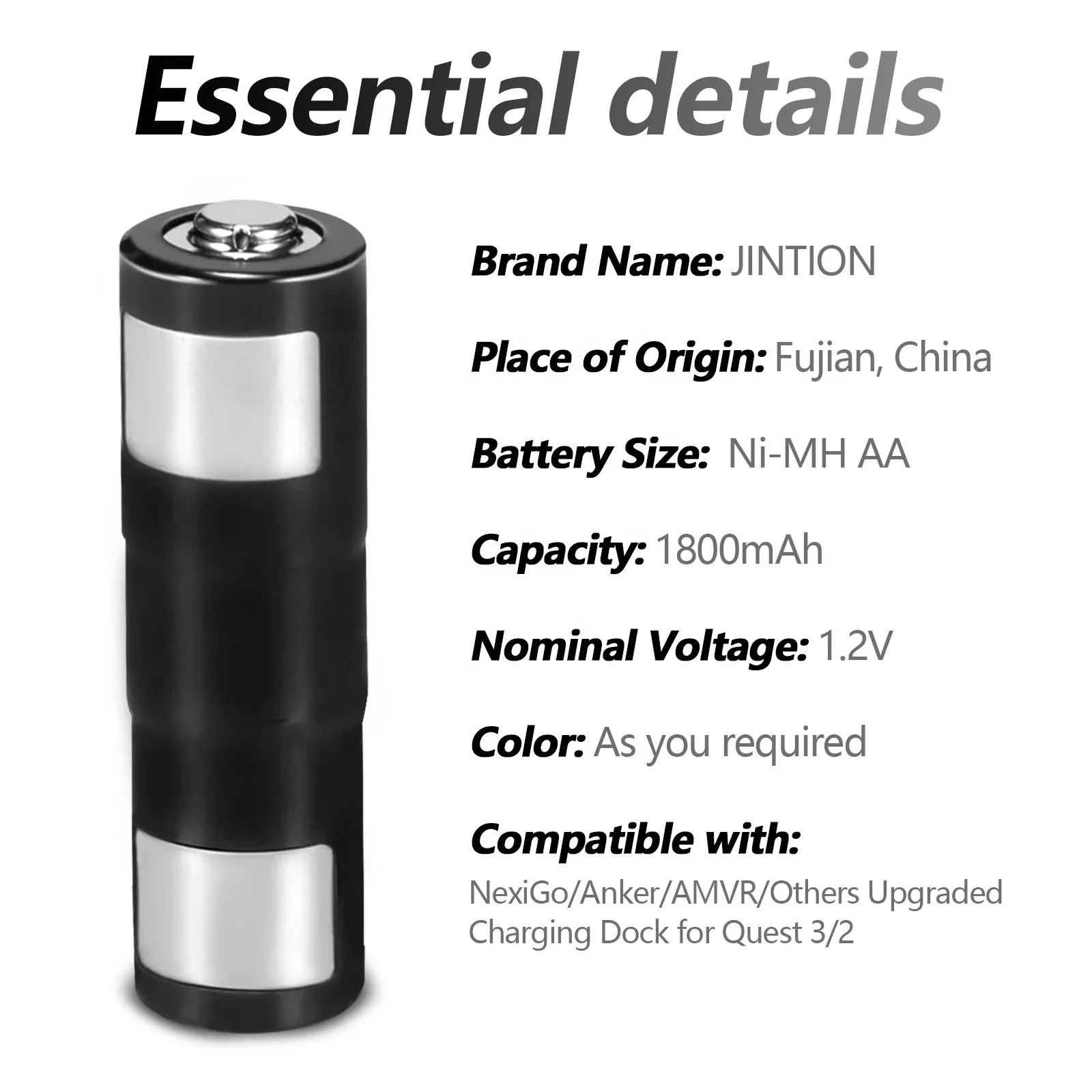 Voor Mate Quest 3/3S nikkel-wa - Rechargeable Battery Aa recensie en prijs