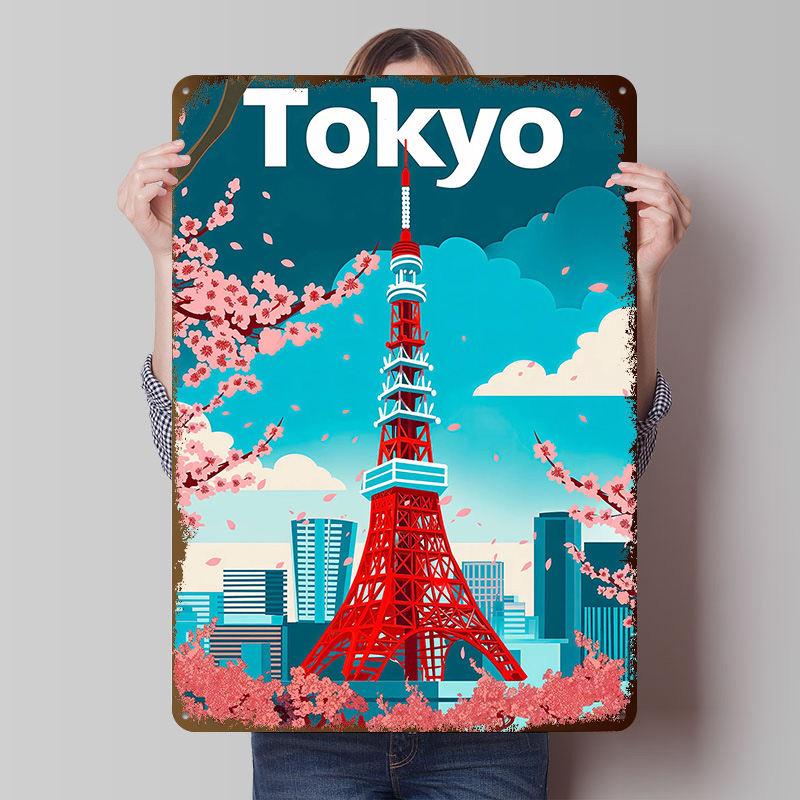 Tokyo Travel Tinplate Poster C - Retro Gaming Tokyo recensie en prijs