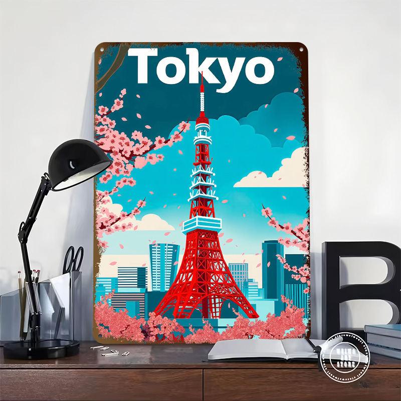 Tokyo Travel Tinplate Poster C - Retro Gaming Tokyo recensie en prijs