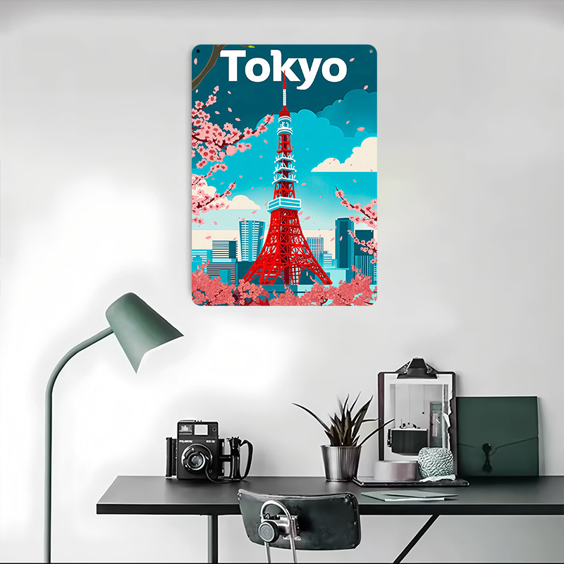Tokyo Travel Tinplate Poster C - Retro Gaming Tokyo recensie en prijs