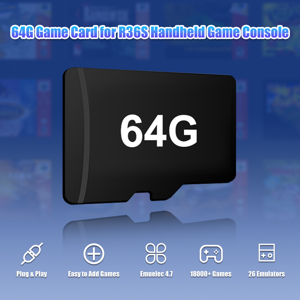64G Game TF-kaart voor R36S Vi - Retro Gaming Qss recensie en prijs