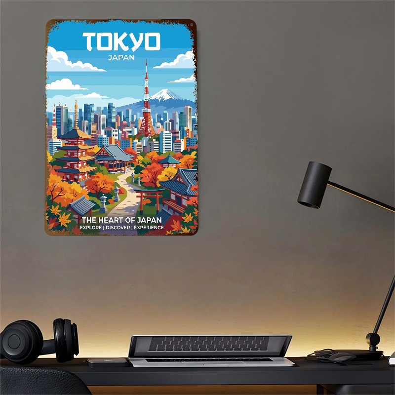 Tokyo stadslandschap met Mount - Retro Gaming Tokyo recensie en prijs