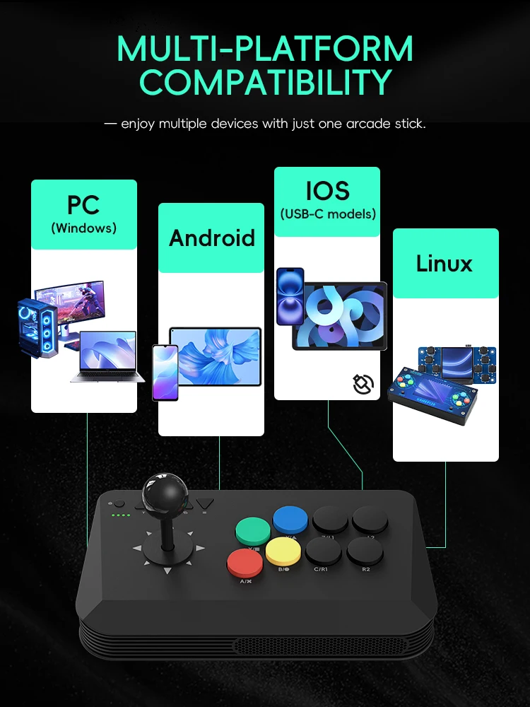 Draadloze Y3A Max Arcade Stick - Retro Gaming Game Stick recensie en prijs
