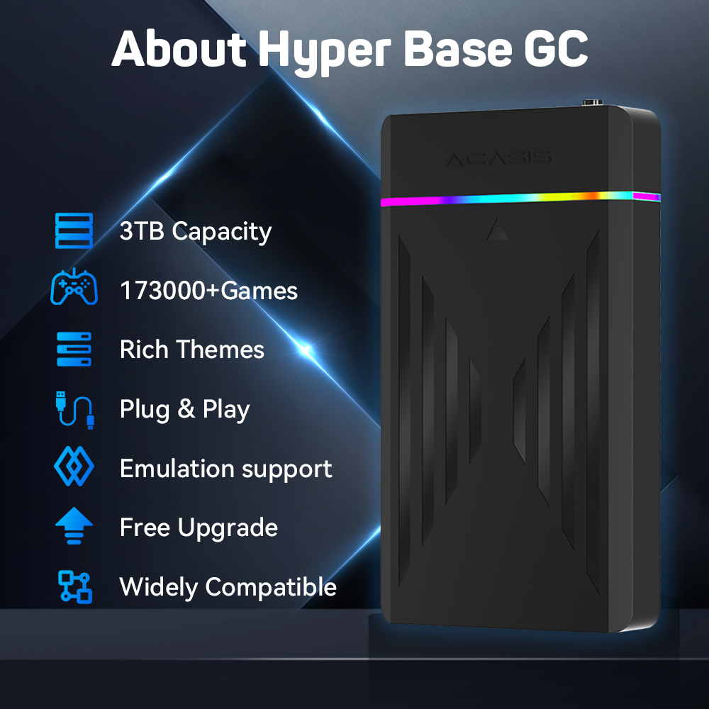 3TB Draagbare Gaming HDD Launc - Retro X8 Gaming Console recensie en prijs