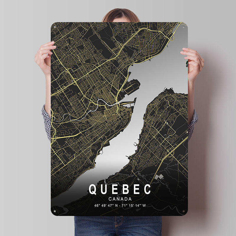 Quebec Silver City Map Gedrukt - Retro Gaming Quebec recensie en prijs