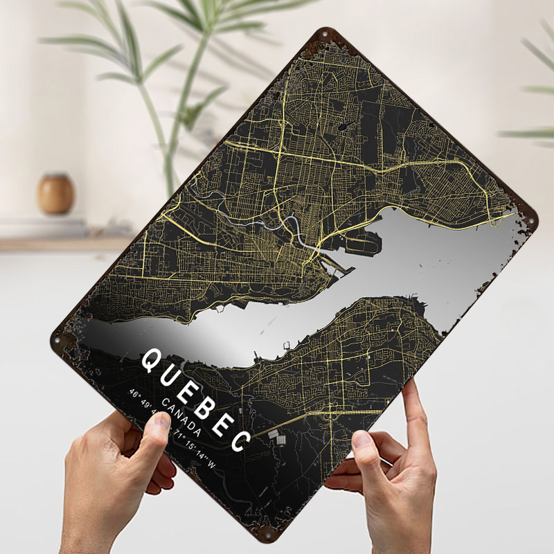 Quebec Silver City Map Gedrukt - Retro Gaming Quebec recensie en prijs