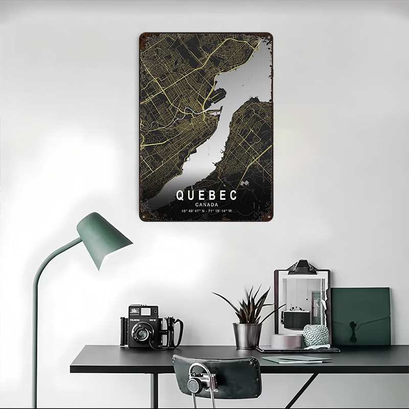 Quebec Silver City Map Gedrukt - Retro Gaming Quebec recensie en prijs